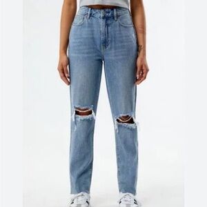 PacSun Light Blue High Rise Distressed Jeans